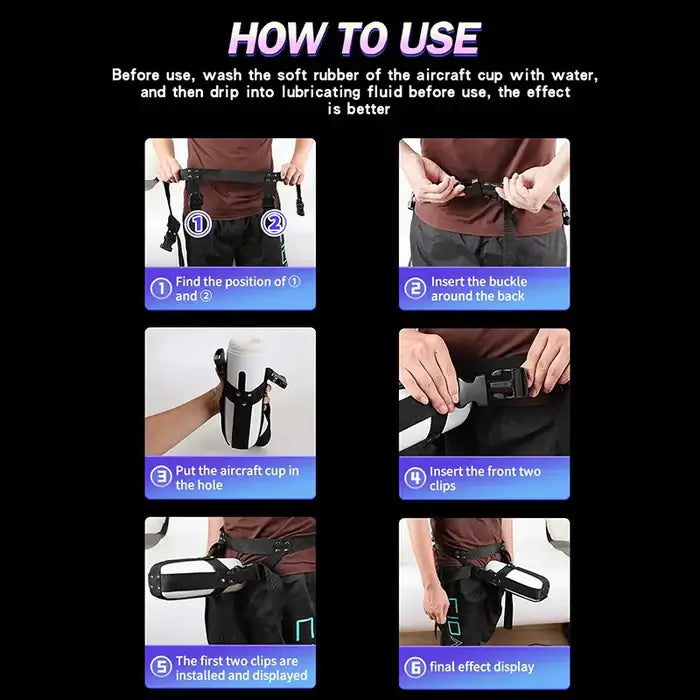 XA6: Wearable Strap for Masturbation Cup