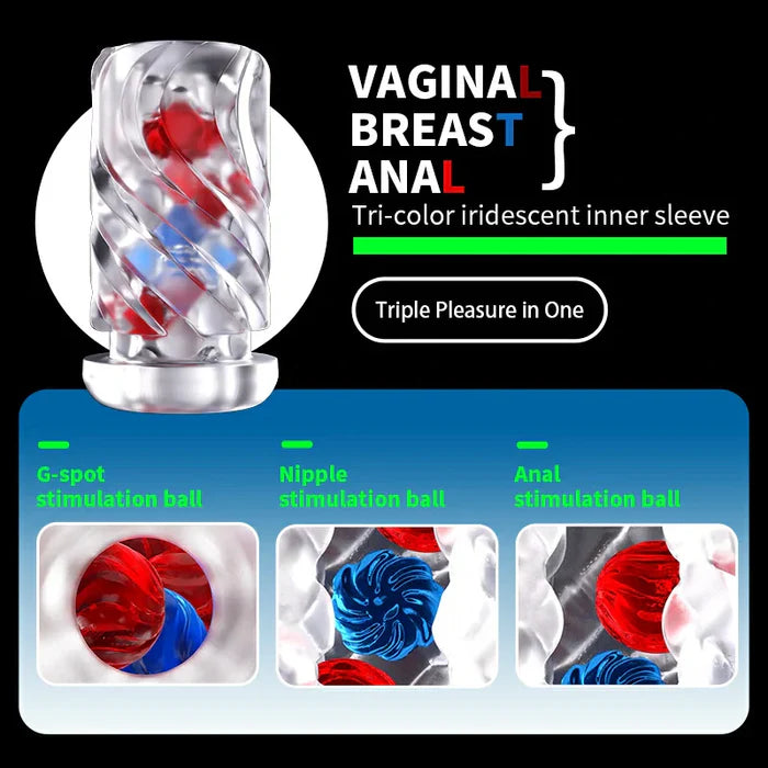 Apex：Leten Heated Male Stroker Thrusting Vibrating Adjustable Speeds & Zone