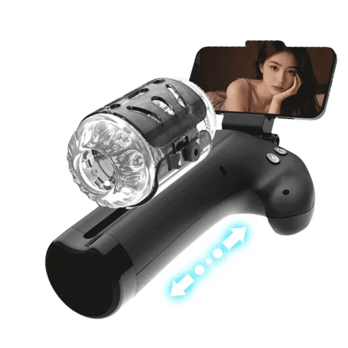 Surge：Dual-Handle Thrusting Masturbator with 10 Thrust Modes & 5 Sleeve Tightness