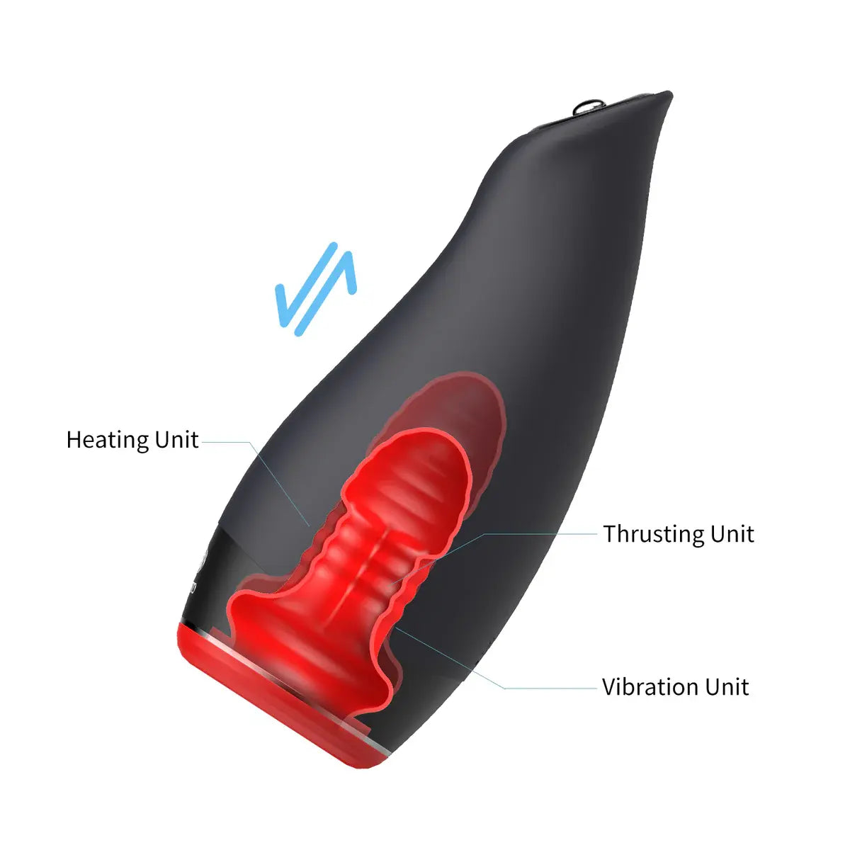 Pleasure Engine: Waterproof Blowojob Machine Instant Heating Thrusting Vibrating