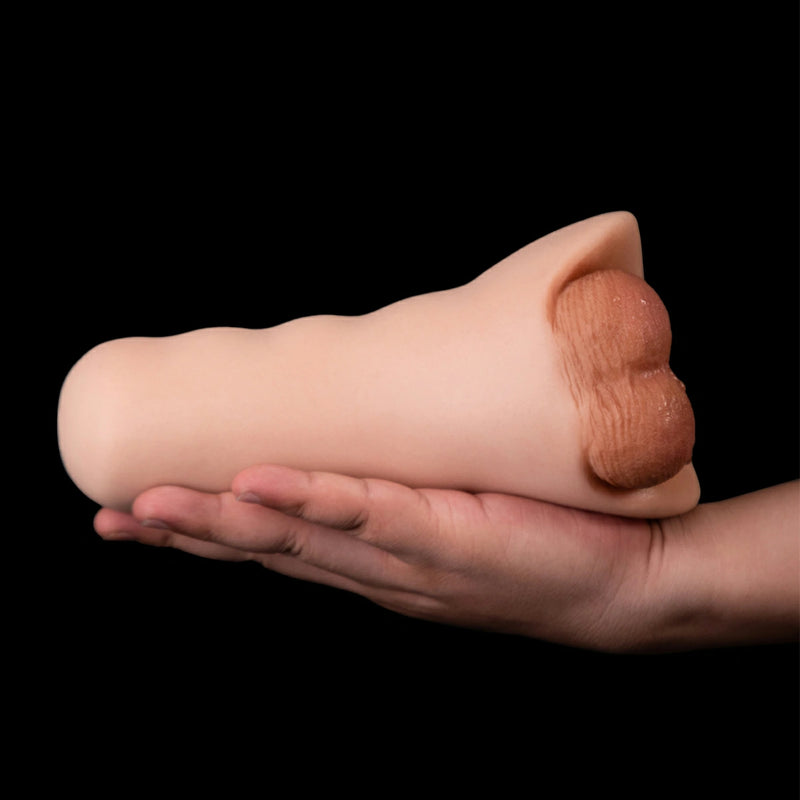Jack: 2.2LB Silicone Pocket Stroker for Gay with Testicles & 6.8" Deep Anal Channel