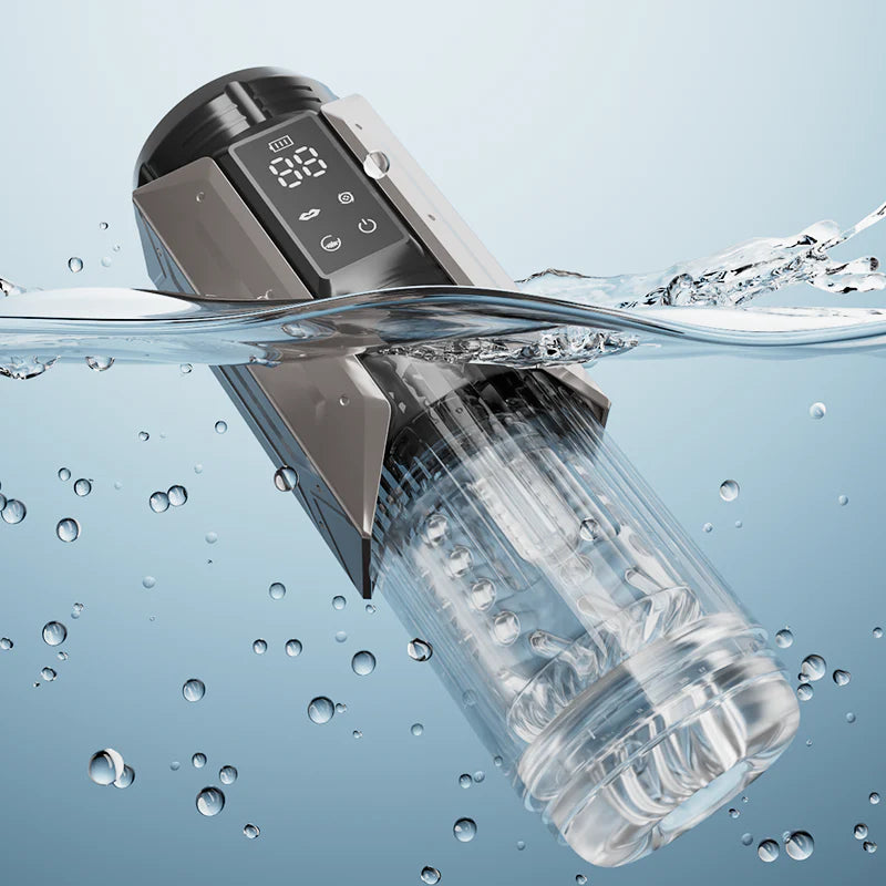 Ironclad: Deep-Throat Stroker – 7 Suck, Vibe & Thrust Modes with Licking Sleeve