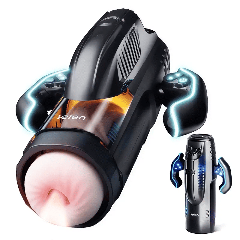 Leten Bermuda Storm: 2-in-1 Thrusting & Sucking Stroker with Real Heat for Intense Pleasure