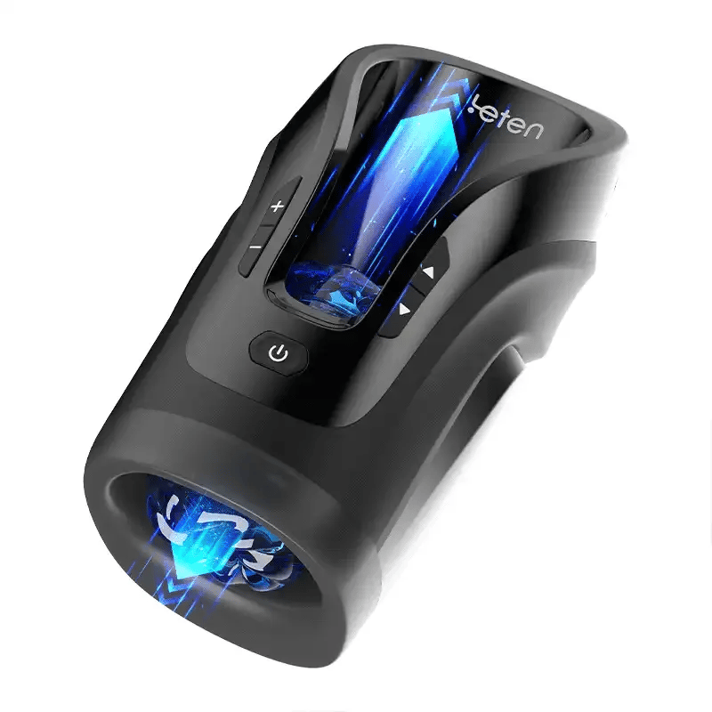 Leten Cannon King Mini: 10-Mode Thrusting Stroker With Realistic Sleeve & 600 Strokes