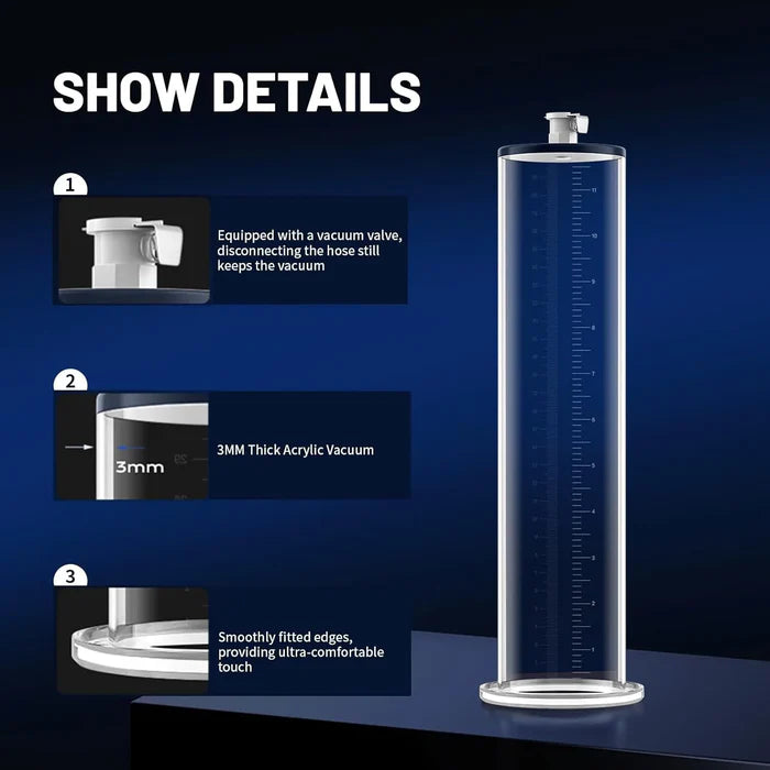 OptiMax Manual Penis Pump – Pro Vacuum Power with Comfort Grip