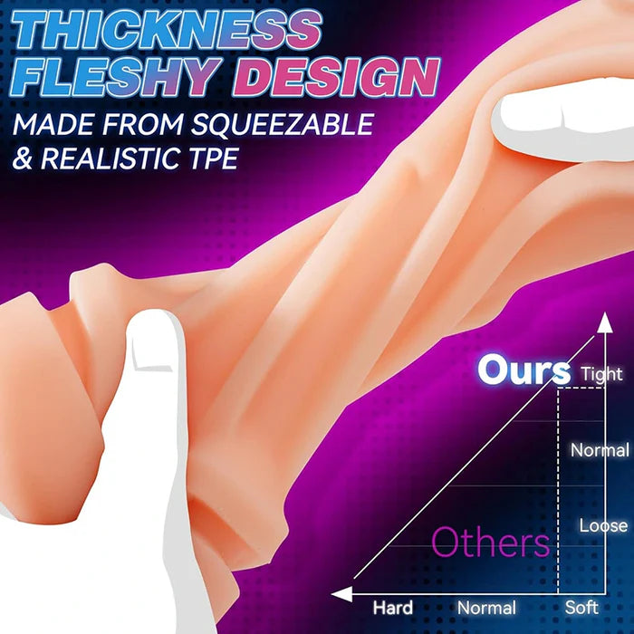 TriSense: 9 Suction Vibration Stroker with 3 Interchangeable Sleeves