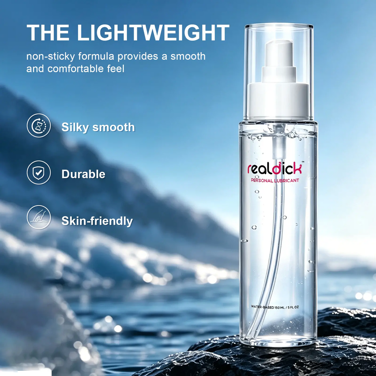 PureGlide: 150ml Premium Water-Based Personal Lubricant