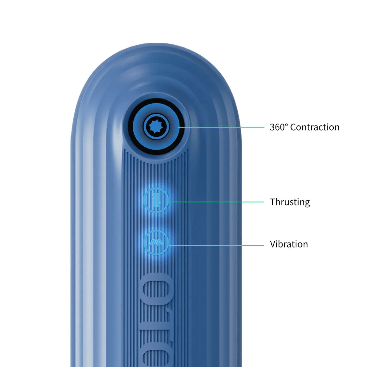 Submarine: Waterproof Masturbator Thrusting Vibrating & 360° Contraction
