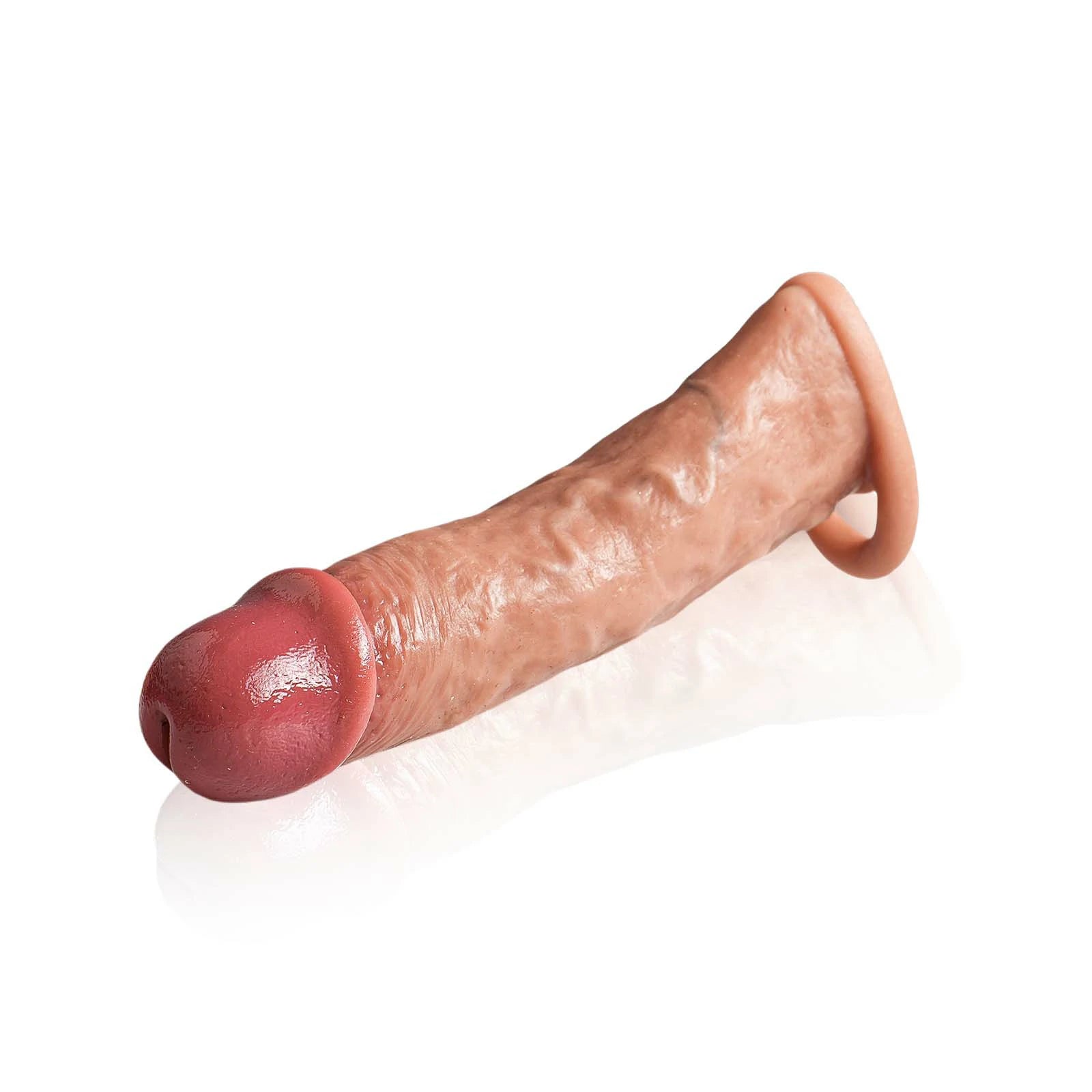 7.5" x 2" Soft Realistic Penis Sleeve With Blood Texture