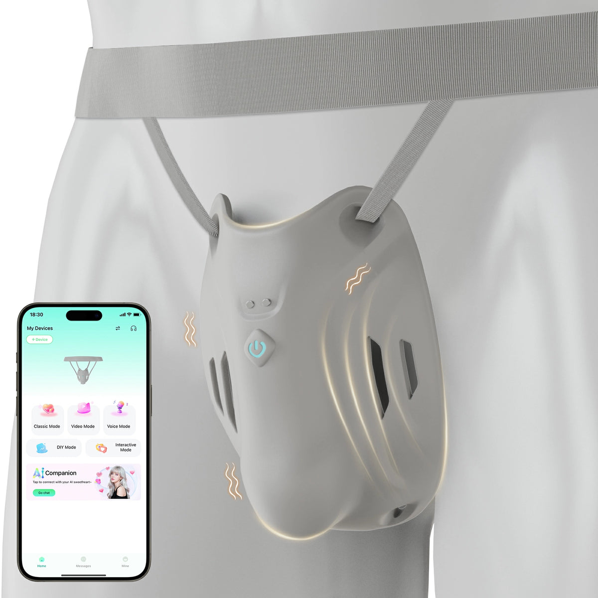 PulseFit: Whisper-Quiet Discreet Wearable Male Vibrator & Stamina Trainer
