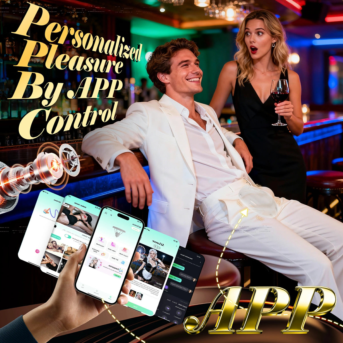 PulseFit: Whisper-Quiet Discreet Wearable Male Vibrator & Stamina Trainer