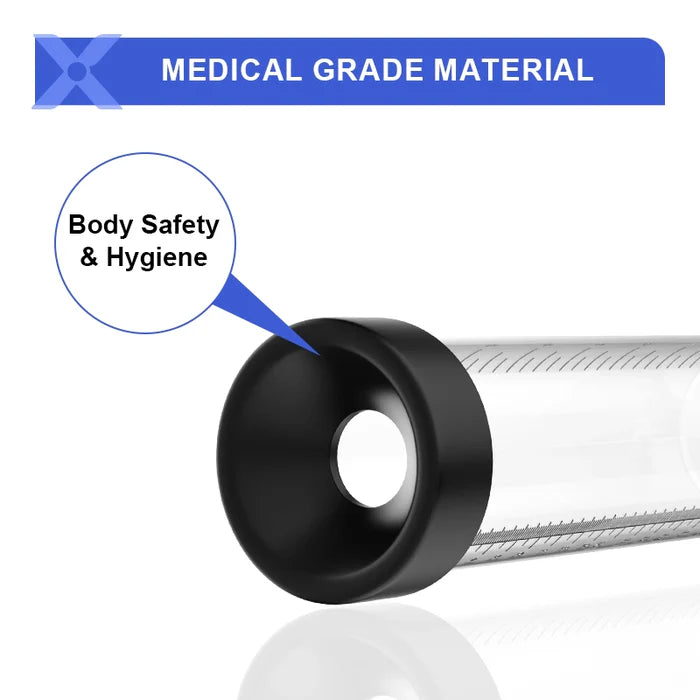 Precision Manual Penis Pump – With Pressure Gauge & Measurement Scale