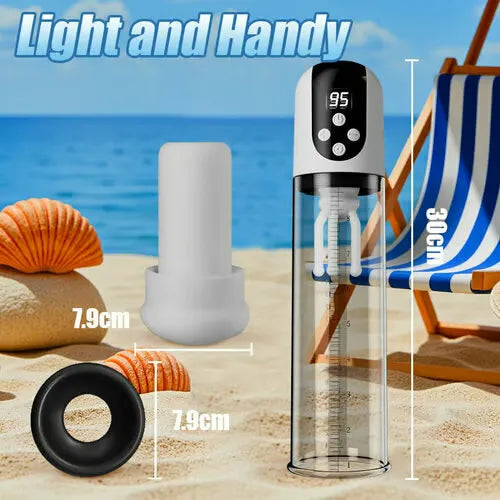 2 in 1 Penis Pump – 5 Suction & 9 Vibration 100% Waterproof