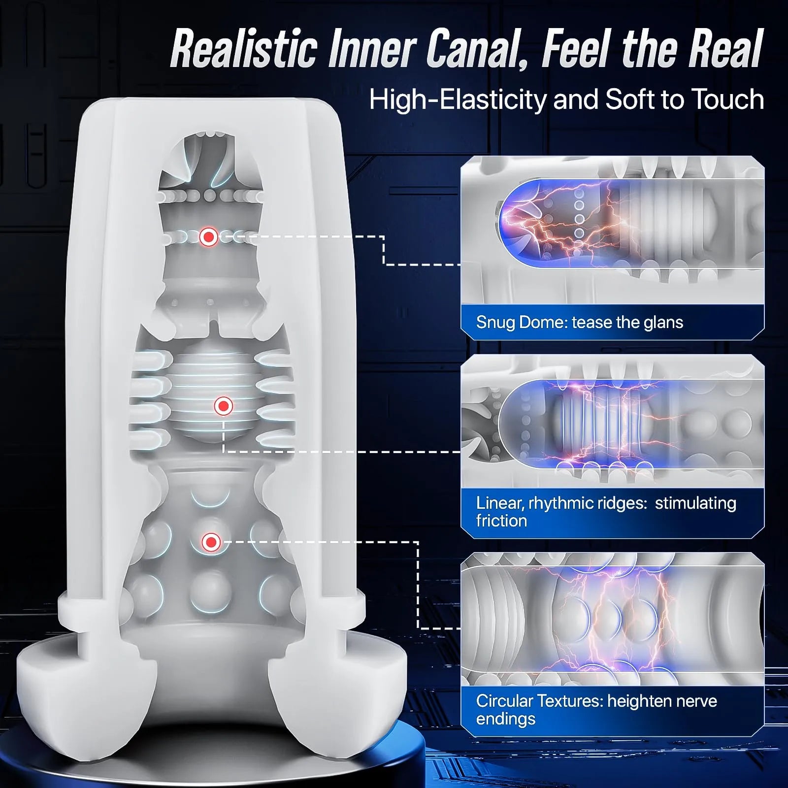 Pulse Automatic Stroker: Squeeze Sucking Thrusting Vibrating App Control