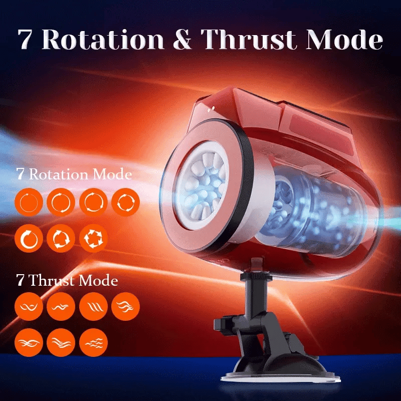 Maverick: Dual-end Blowjob Stroker – Rotating, Thrusting & Hands-Free Fun