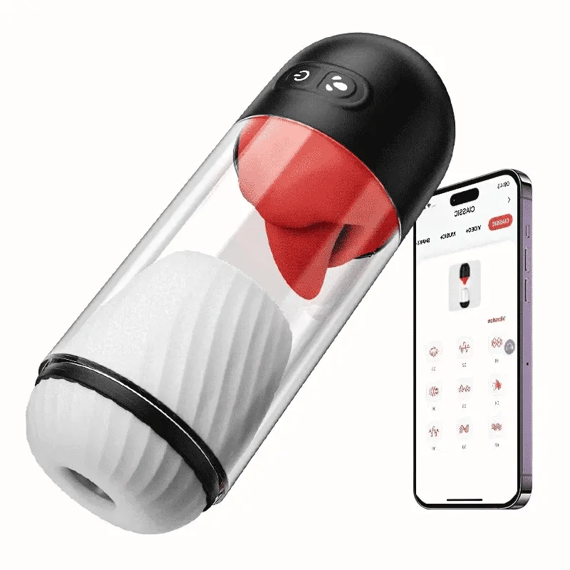 Redline: App Controlled Blowjob Mouth Toy with 9 Tongue & Vibration Modes
