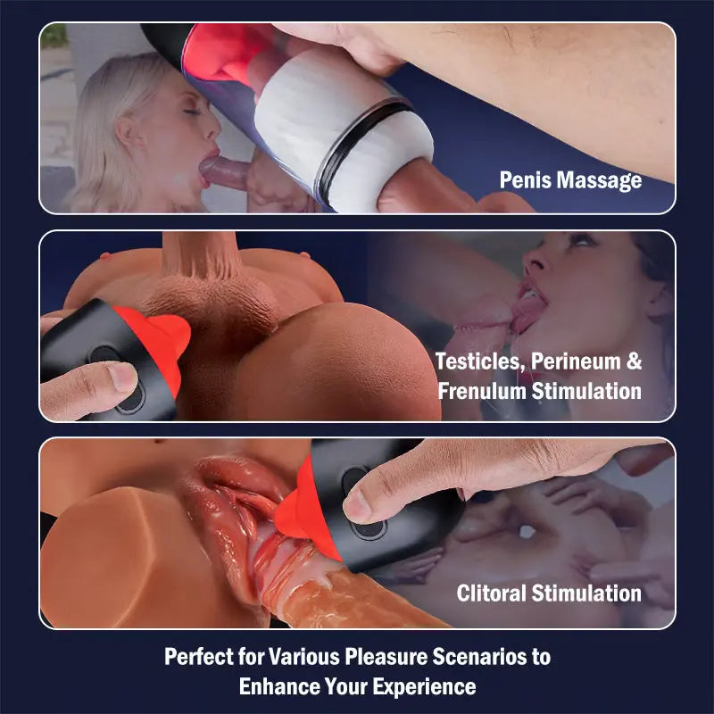 Redline: App Controlled Blowjob Mouth Toy with 9 Tongue & Vibration Modes