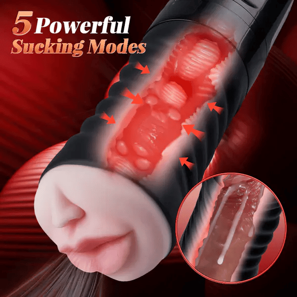 Spartan: Dual-Zone Stroker – Oral Suction, Deep Throat & Realistic Ribbed Tunnel