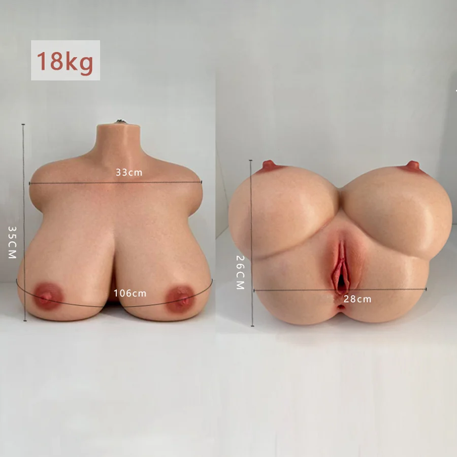 Gianna: 39.7LB 3-in-1 Silicone Masterpiece & Gel-Filled Breasts, Vagina & Anal