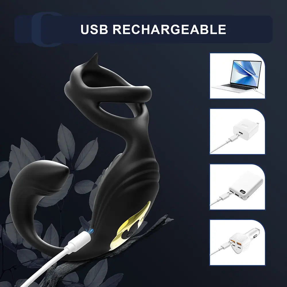 PM5: Electric Prostate Massager for Penis, Testicle & Perineum Stimulation