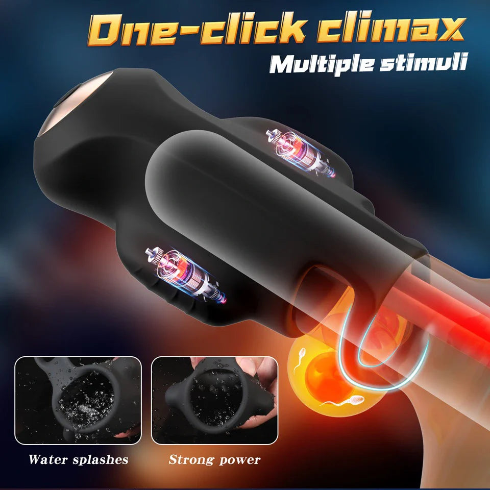 Falcon: Dual Motor Glans Trainer with 9 Vibration Modes & App Control