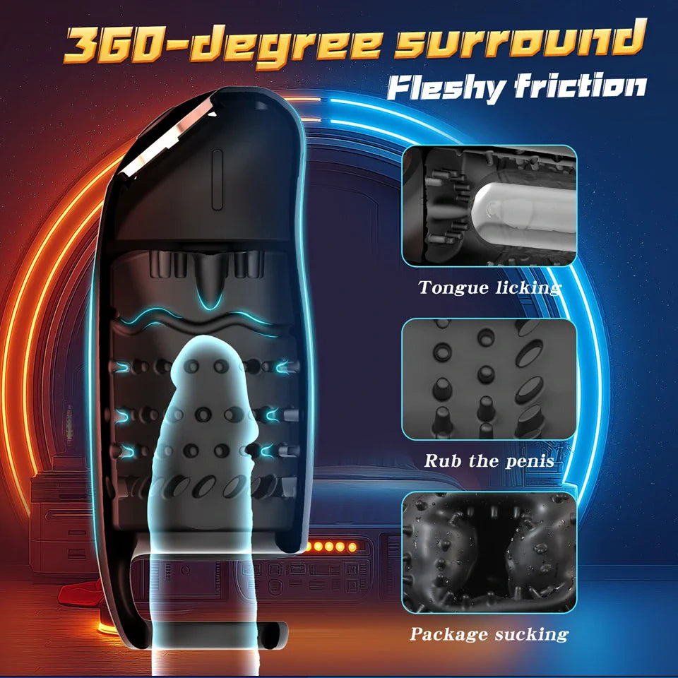 Falcon: Dual Motor Glans Trainer with 9 Vibration Modes & App Control