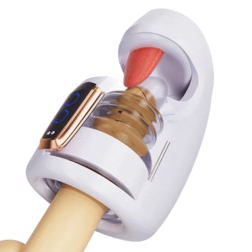Alpha: Blowjob Stroker with 10 Licking & Thrusting Modes for Glans Training