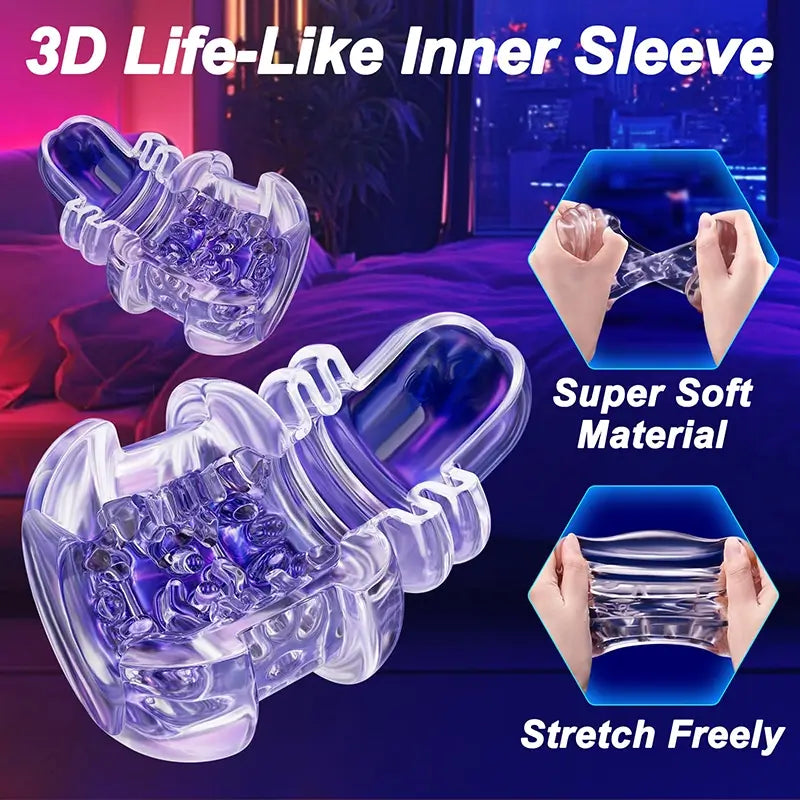Alpha: Blowjob Stroker with 10 Licking & Thrusting Modes for Glans Training