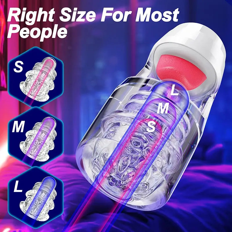Alpha: Blowjob Stroker with 10 Licking & Thrusting Modes for Glans Training