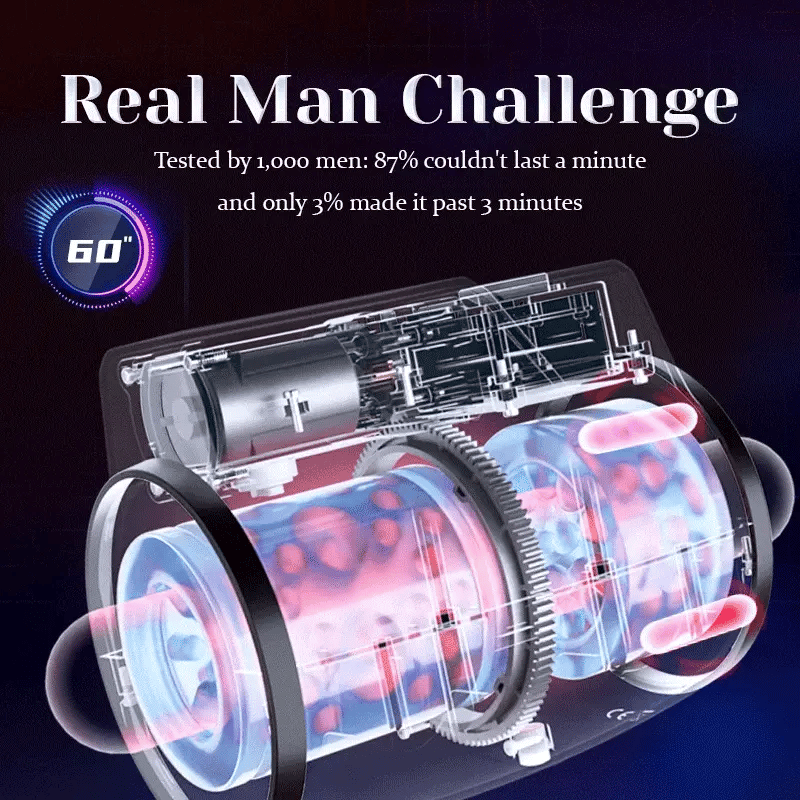Maverick: Dual-end Blowjob Stroker – Rotating, Thrusting & Hands-Free Fun