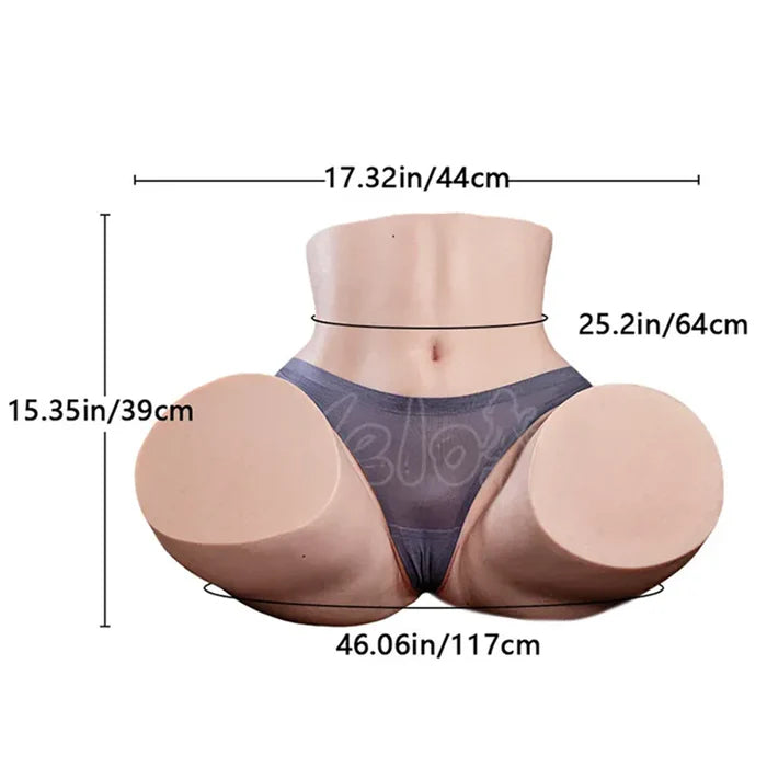 Tessa: 37.4LB Ultra-Realistic Silicone Ass & Dual Channel Doggy-Style