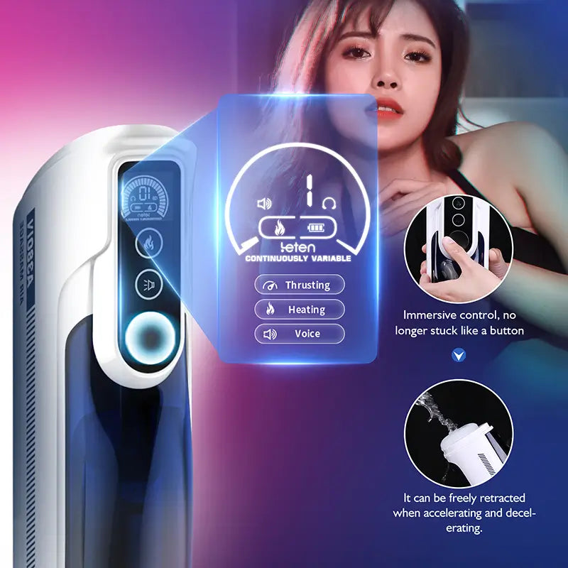 Leten A380 Pro: Feel Deep, Heated Thrusts with 10 Intense Pleasure Modes