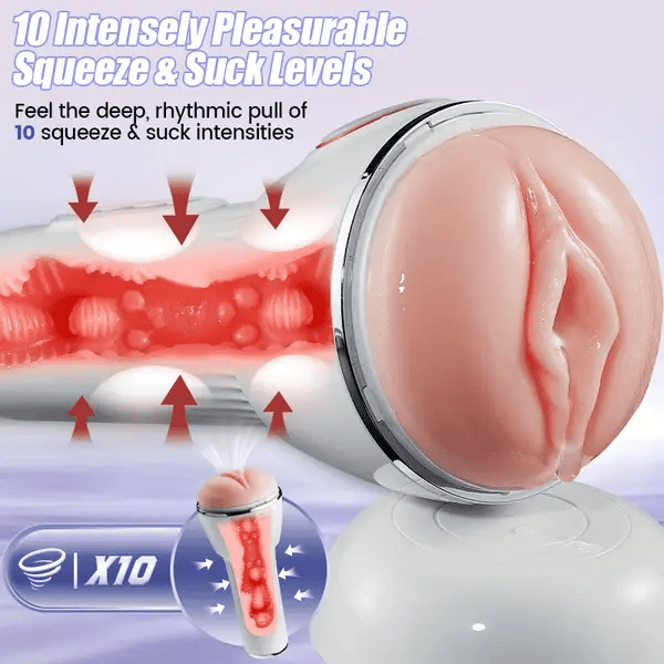 Leten Hatano Yui IV: Lifelike Sleeve, Licking & Suction with Realistic Moans
