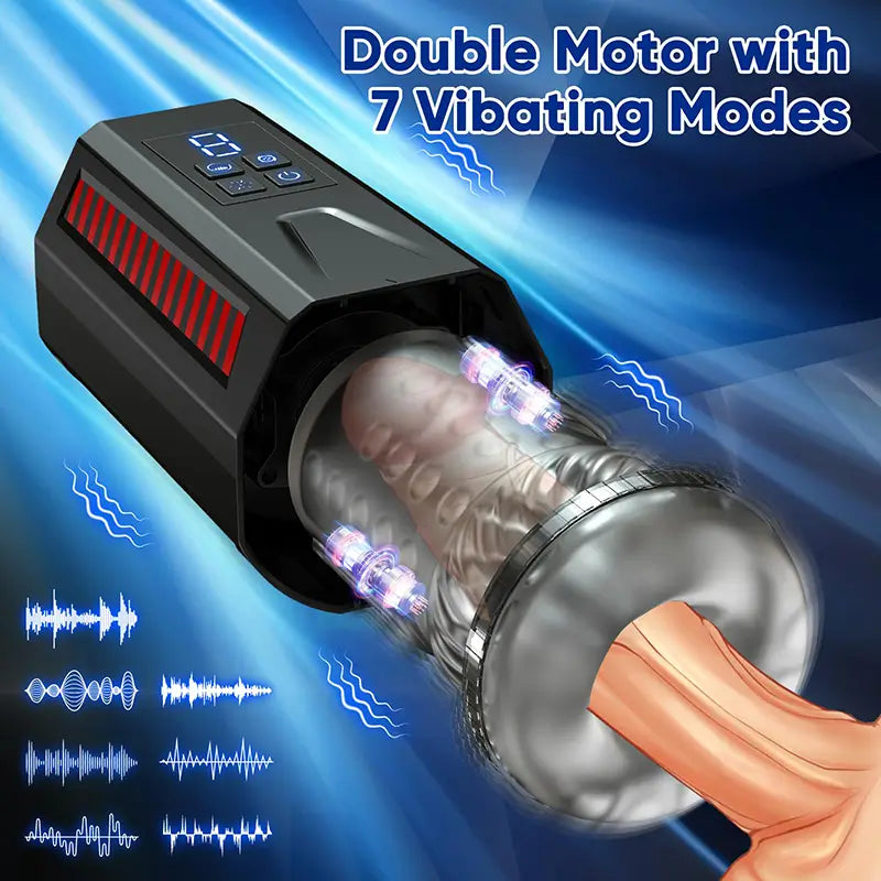 Gladiator: Intense Rotating & Vibrating Stroker with 7 Thrust Modes