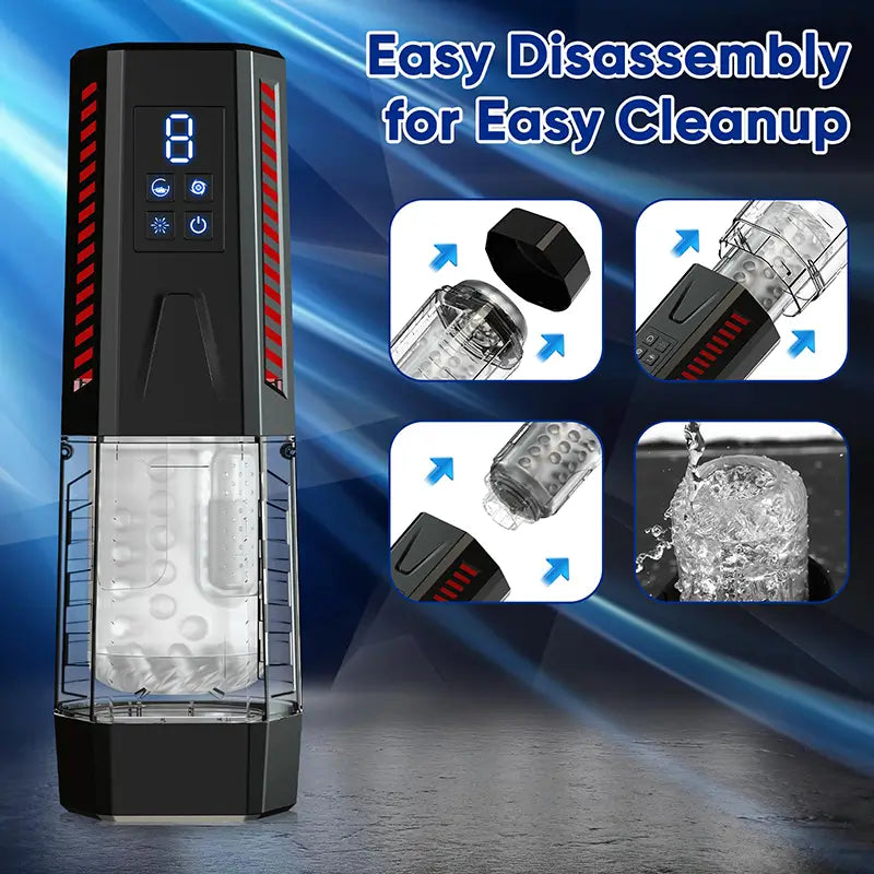 Gladiator: Intense Rotating & Vibrating Stroker with 7 Thrust Modes