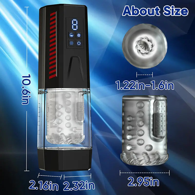 Gladiator: Intense Rotating & Vibrating Stroker with 7 Thrust Modes