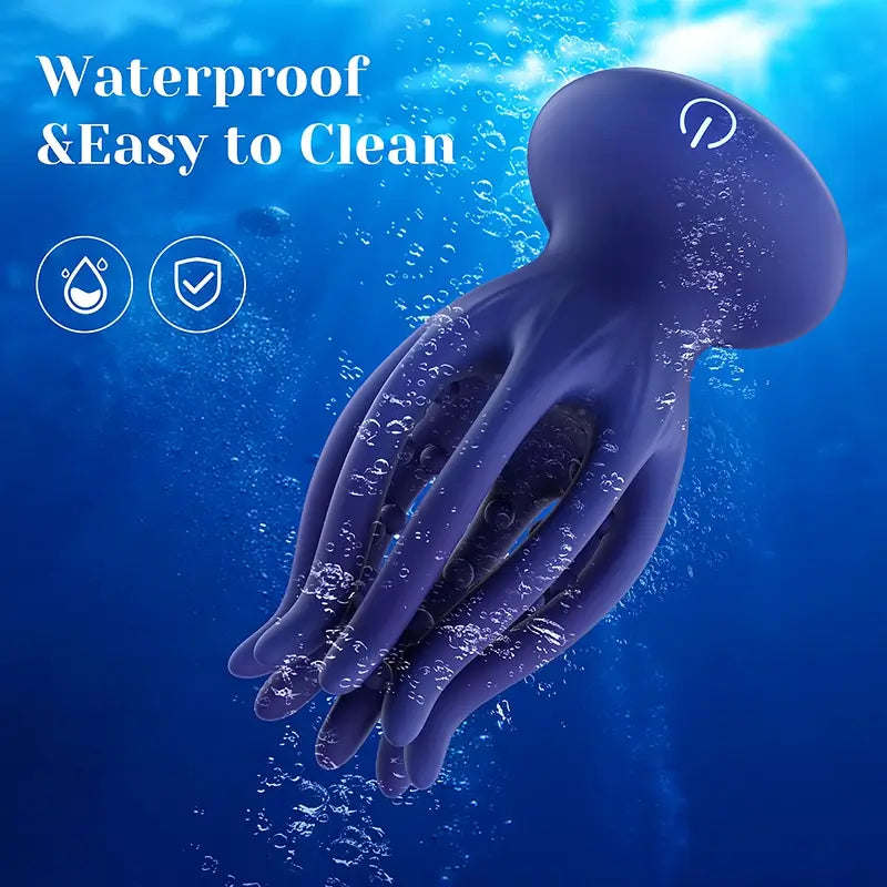 Blaze: Octopus Tentacle Penis Glans Trainer with 10 Vibration Modes