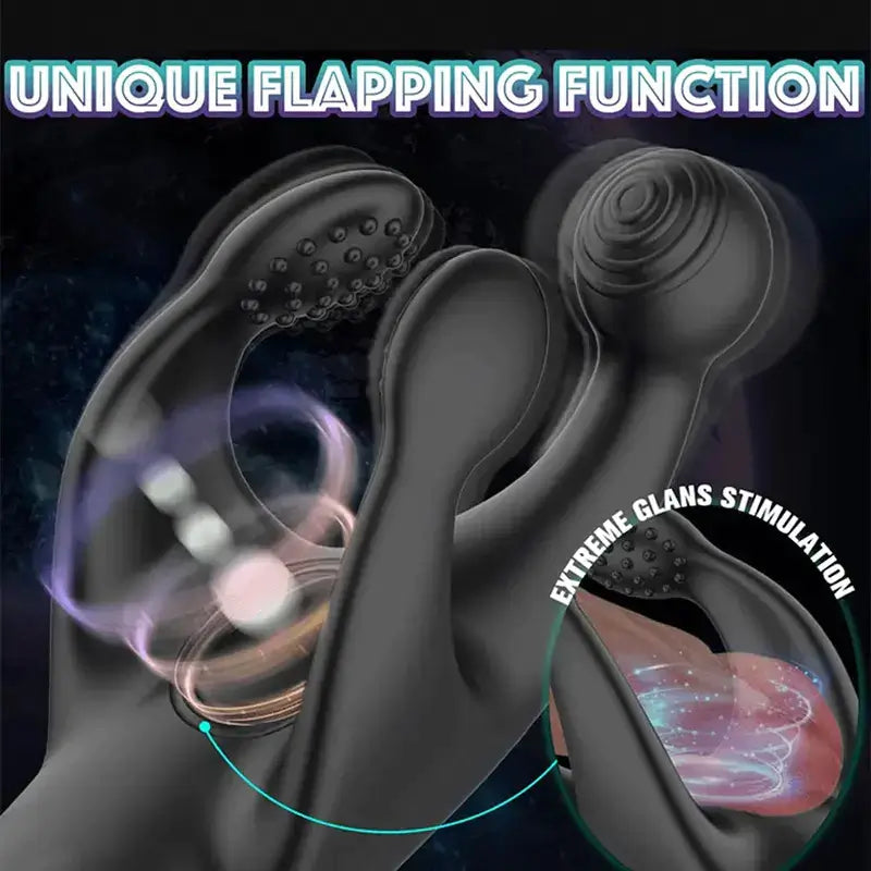 Vanguard: Portable Penis Head Stimulator with 10 Vibrating Modes