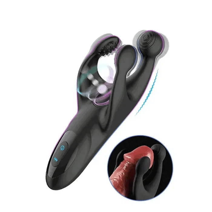 Vanguard: Portable Penis Head Stimulator with 10 Vibrating Modes