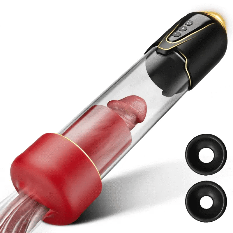 XP9: 2-in-1 Penis Pump & Stroker with Realistic Mouth & Pussy Sleeves