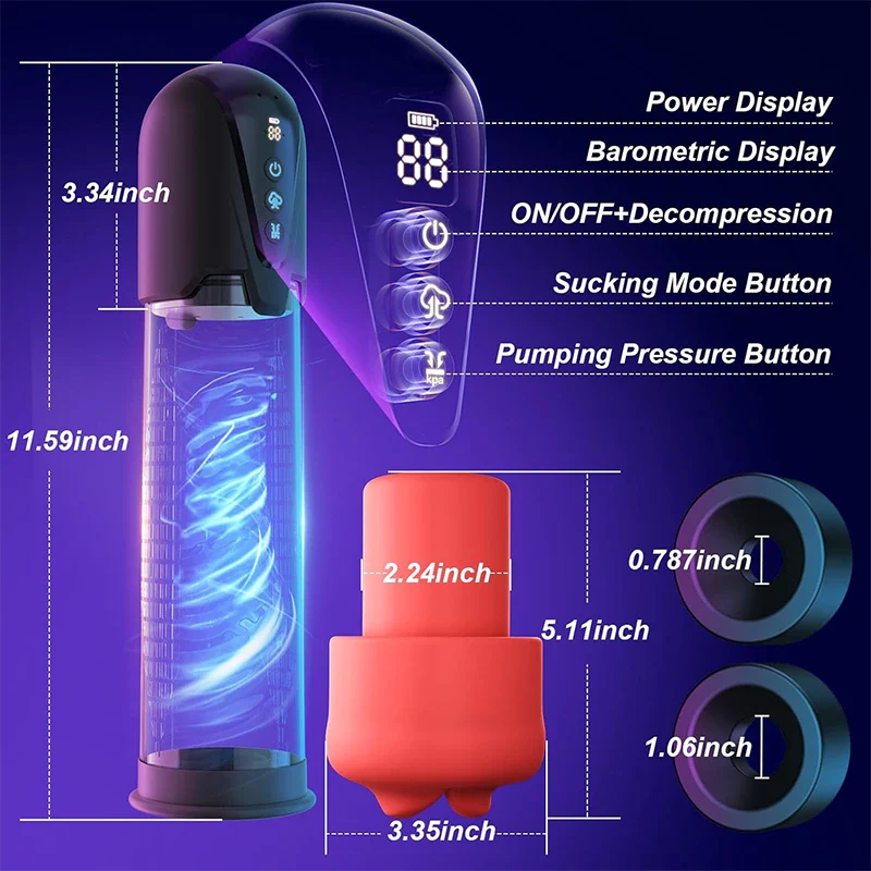 XP9: 2-in-1 Penis Pump & Stroker with Realistic Mouth & Pussy Sleeves