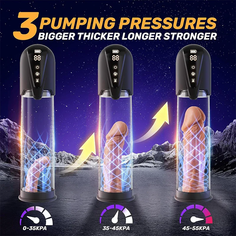 XP9: 2-in-1 Penis Pump & Stroker with Realistic Mouth & Pussy Sleeves