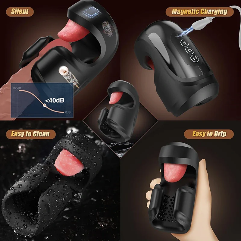 Mercenary: Tongue-Lick & Vibration Glans Trainer – 10 Modes for Endurance & Pleasure