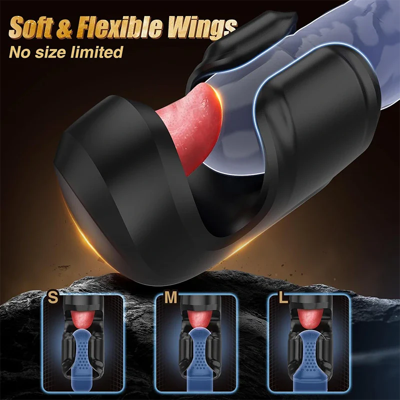 Mercenary: Tongue-Lick & Vibration Glans Trainer – 10 Modes for Endurance & Pleasure
