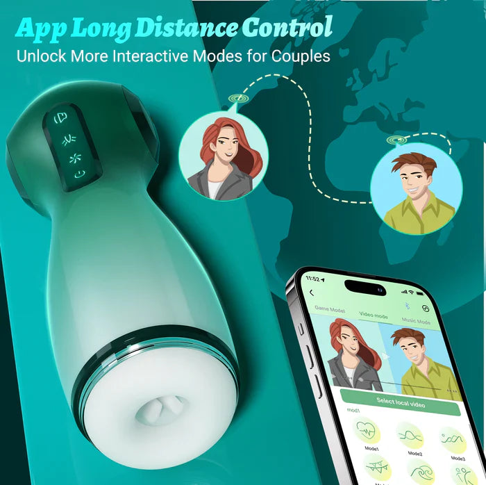 Stormbringer: 5-in-1 Smart Stroker – Suction, Vibration, App Control with Realistic Moans