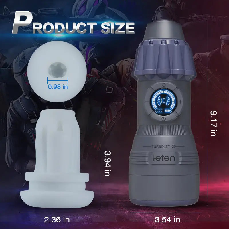 Leten TurboJet: Next-Level Suction Stroker, 10 Suction Modes, Vibration, Moans