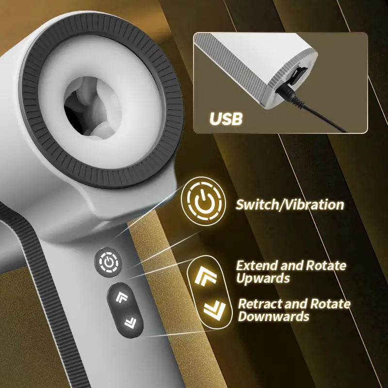 Cyclone: Dual-Motor Stroker – Thrust, Vibe & Rotate for Intense Pleasure