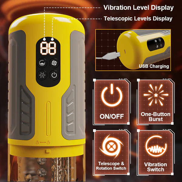 Beastmode: Thrusting Rotating Stroker – Lifelike Ride, Instant Climax & 360° Wrap Pleasure