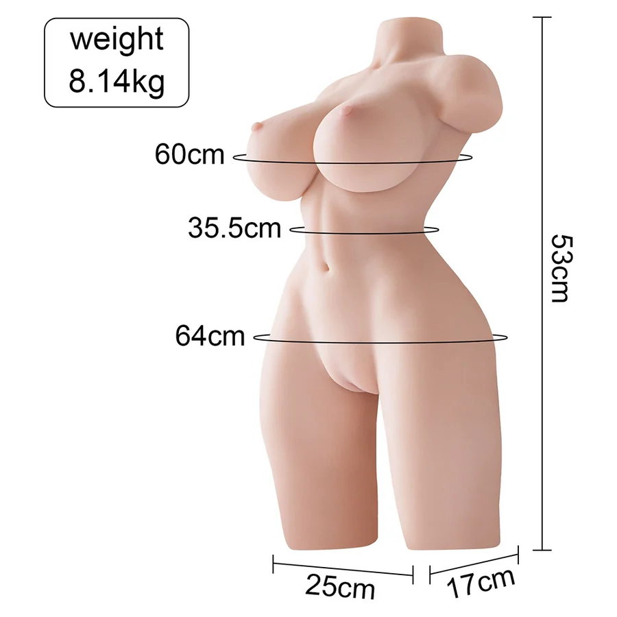 Rosalie: 17.9LB Large Breasts TPE Torso & Flexible Skeleton