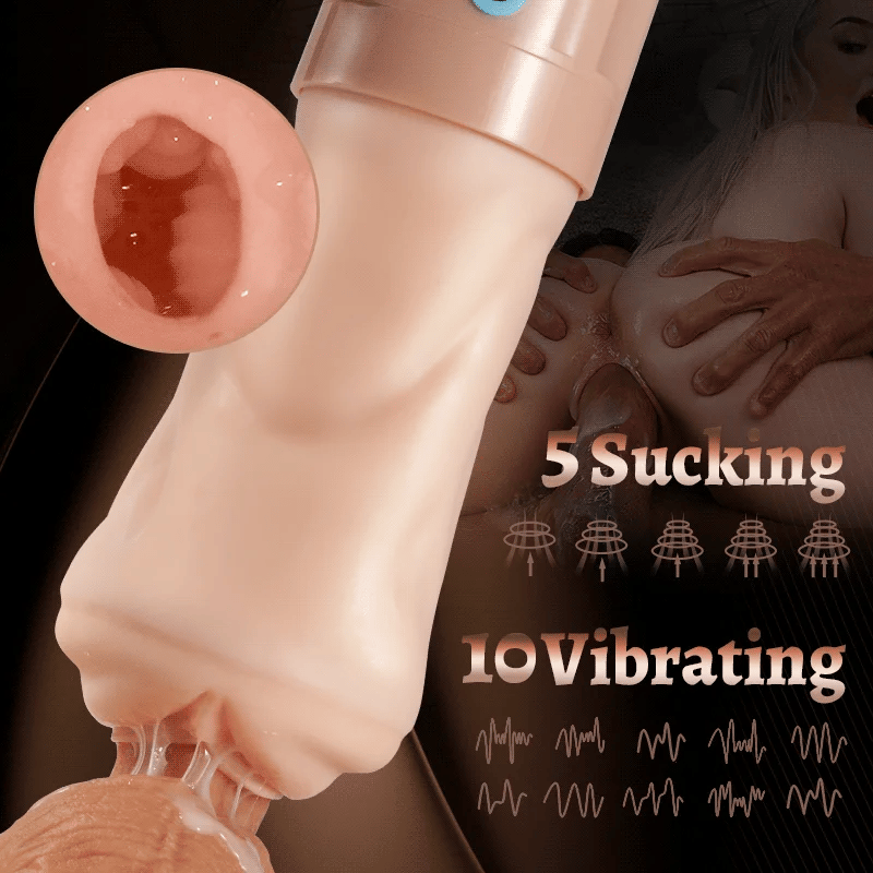 Shockwave: Deep Throat Pocket Pussy – 5 Suction & 10 Vibration Modes